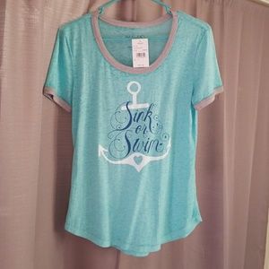 Adorable sink or swim anchor shirt